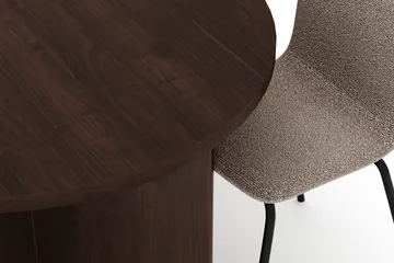 Dano spisebord 180 cm med 6 Katy spisestoler - Valnøtt|greige - Møbler - Bord - Spisegrupper