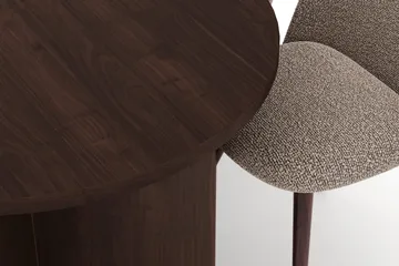 Dano Spisebord 180 cm med 6 Nibe Plus Spisestoler - Valnøtt / Greige - Møbler - Bord - Spisegrupper
