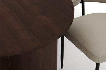 Dano Spisebord 180 cm med 6 Sawako Spisestoler - Valnøtt / Beige - Møbler - Bord - Spisegrupper