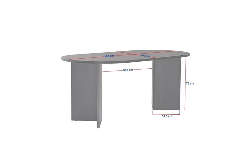 Dano Spisebord 180 cm oval - Natur - Møbler - Bord - Spisebord & kjøkkenbord