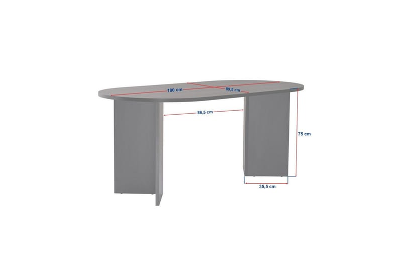 Dano Spisebord 180 cm oval - Natur - Møbler - Bord - Spisebord & kjøkkenbord