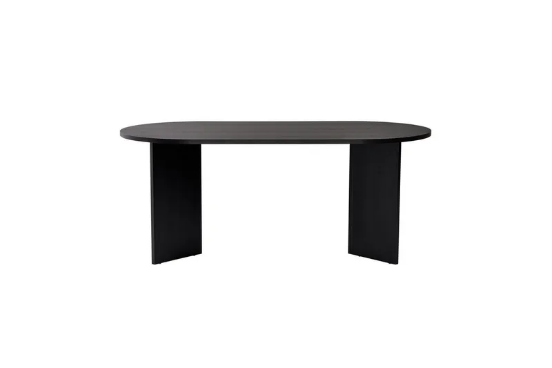 Dano Spisebord 180 cm Oval - Natur/Svart - Møbler - Bord - Spisebord & kjøkkenbord