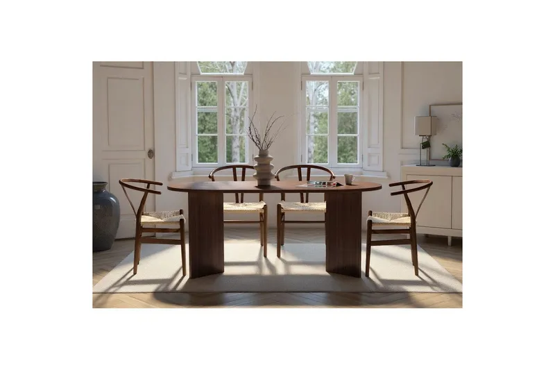 Dano Spisebord 180 cm Oval - Valnøtt - Møbler - Bord - Spisebord & kjøkkenbord