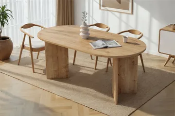 Dano spisebord 180 cm ovalt - Safir Eik - Møbler - Bord - Spisebord & kjøkkenbord