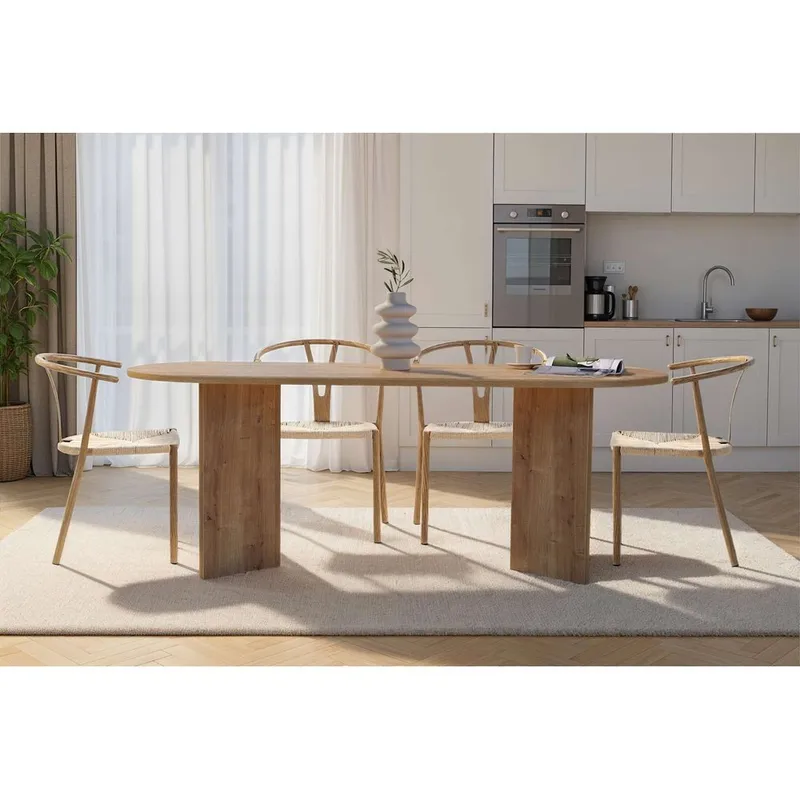 Dano Spisebord Oval 200 cm - Natur - Møbler - Bord - Spisebord & kjøkkenbord