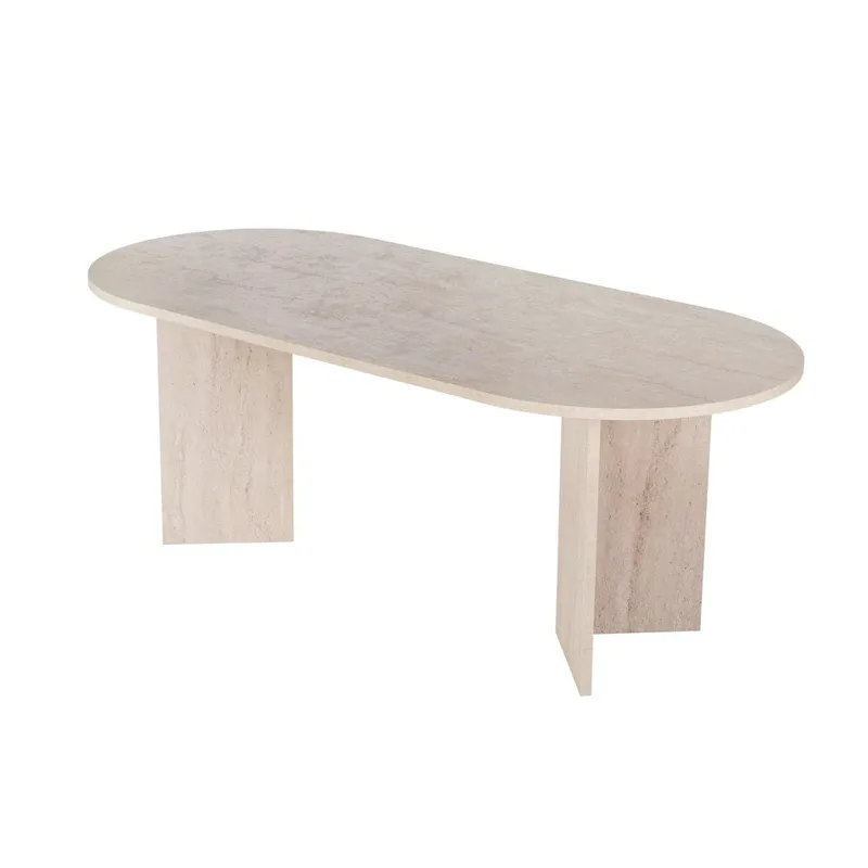 Dano Spisebord Oval 200 cm, Taupe