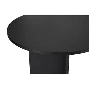 Dano Stort Ovalt Spisebord 200 cm med Mørkt Treutseende - Svart - Møbler - Bord - Spisebord & kjøkkenbord