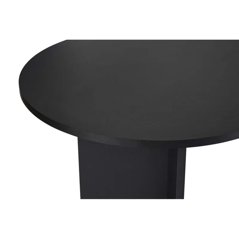 Dano Stort Ovalt Spisebord 200 cm med Mørkt Treutseende - Svart - Møbler - Bord - Spisebord & kjøkkenbord