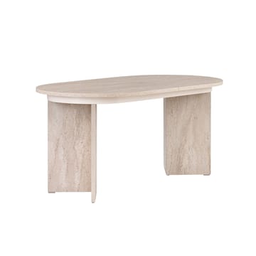Dano Uttrekkbart Ovalt Spisebord 160-200x90 cm med Travertinutseende - Beige - Møbler - Bord - Spisebord & kjøkkenbord