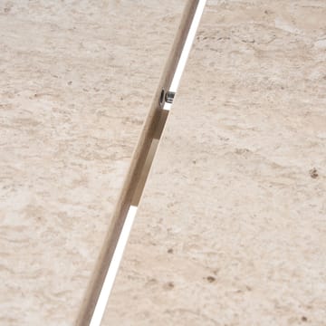 Dano Uttrekkbart Ovalt Spisebord 160-200x90 cm med Travertinutseende - Beige - Møbler - Bord - Spisebord & kjøkkenbord