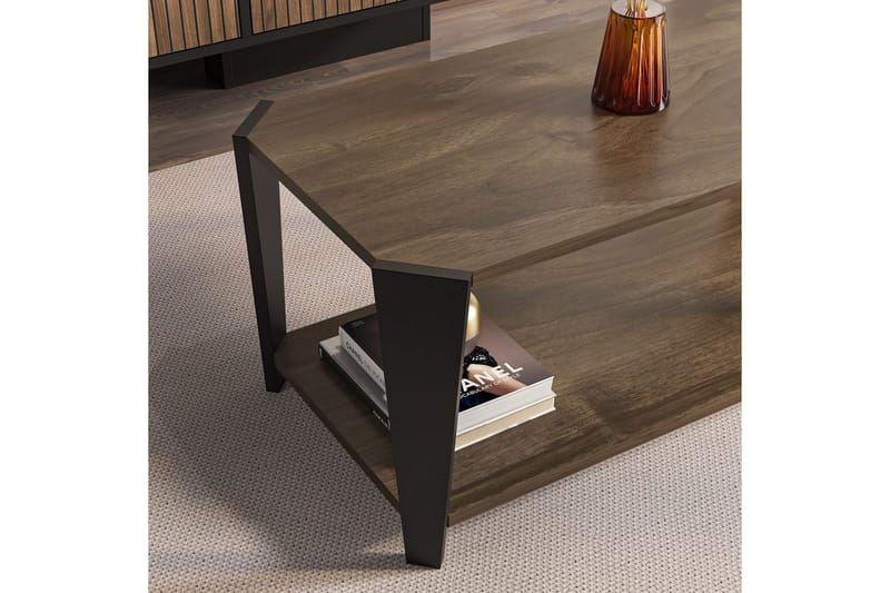 Dargaville Stuebord 91 cm - Valnøtt/Sort - Møbler - Bord - Sofabord