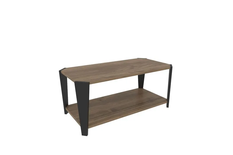 Dargaville Stuebord 91 cm - Valnøtt/Sort - Møbler - Bord - Sofabord