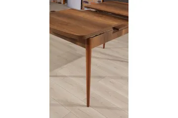 Darnel Uttrekkbart Rektangulært Spisebord 132 cm med Tre- og Valnøttutseende - Brun - Møbler - Bord - Spisebord & kjøkkenbord