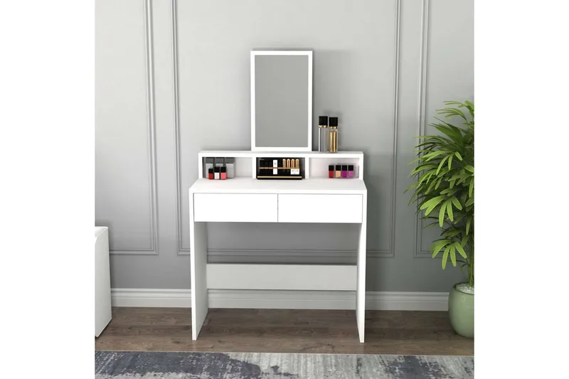 Dasina Sminkebord 80 cm - Hvit - Møbler - Bord - Sminkebord & toalettbord