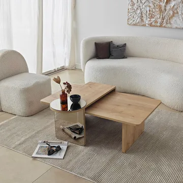 Dasina sofabord 105 cm - Bronzie/Sapphire Oak - Møbler - Bord - Sofabord