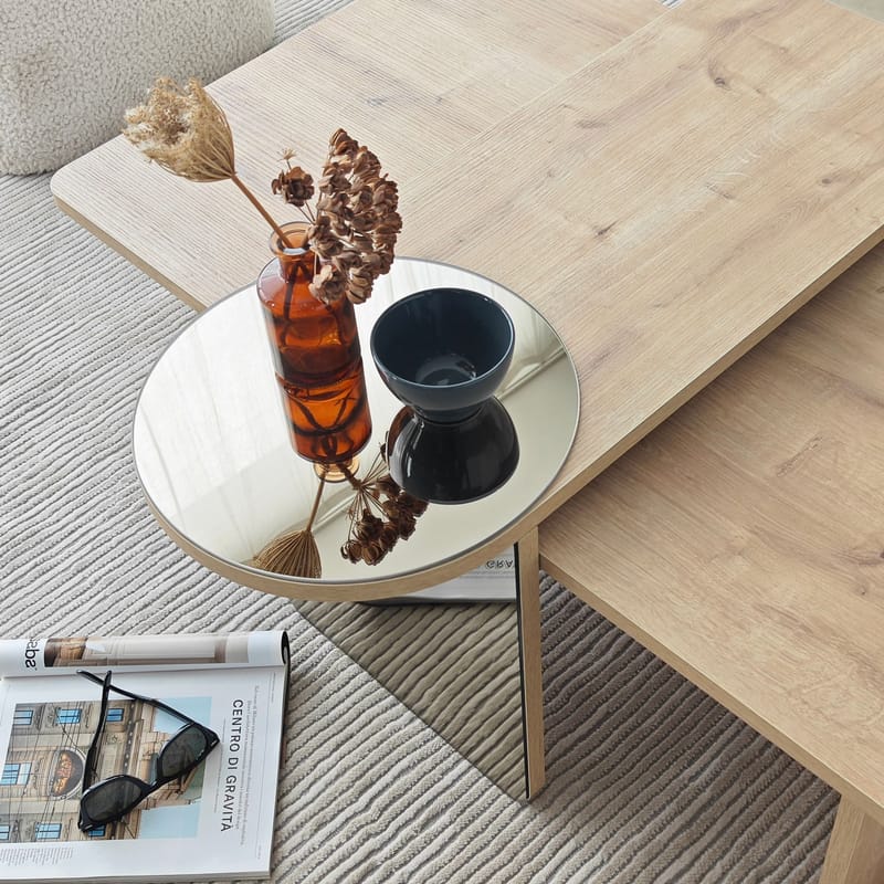 Dasina sofabord 105 cm - Bronzie/Sapphire Oak - Møbler - Bord - Sofabord
