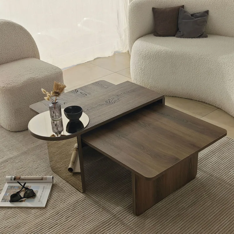 Dasina sofabord 105 cm - Bronzie/Valnøtt - Møbler - Bord - Sofabord