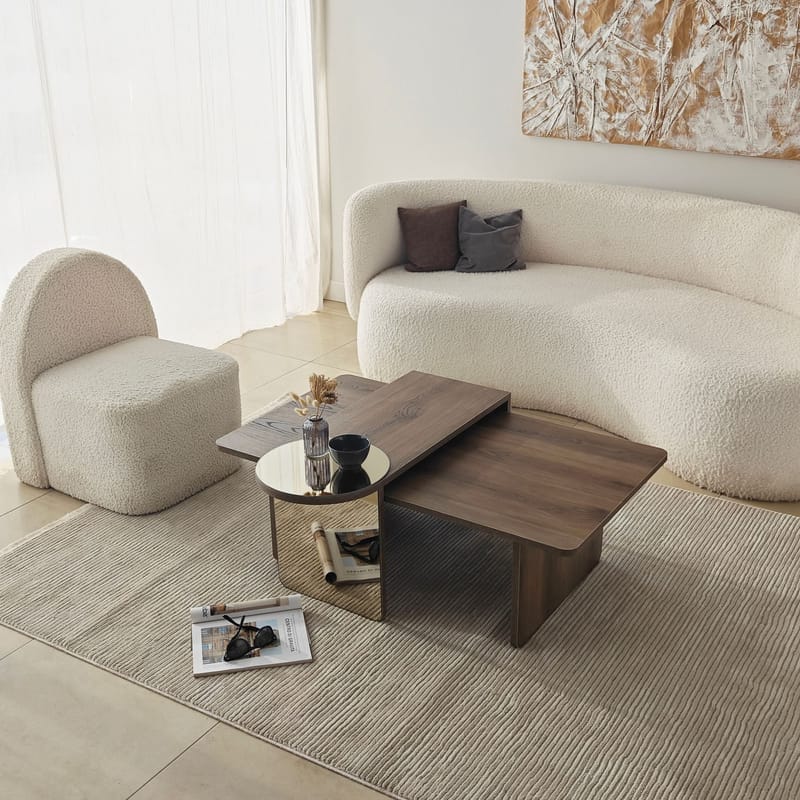 Dasina sofabord 105 cm - Bronzie/Valnøtt - Møbler - Bord - Sofabord