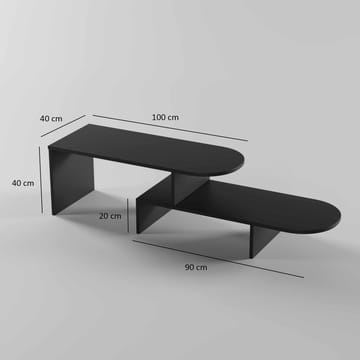 Deliones sofabord 100 cm - Svart - Møbler - Bord - Sofabord