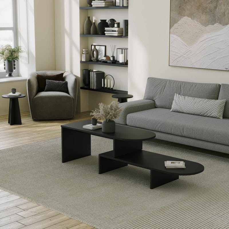 Deliones sofabord 100 cm - Svart - Møbler - Bord - Sofabord