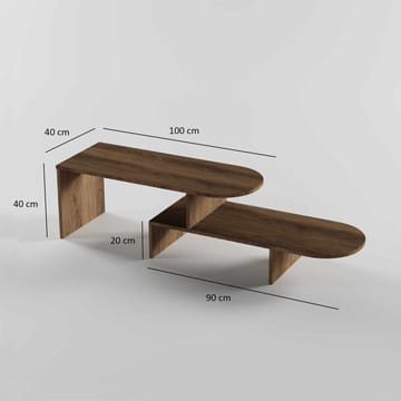 Deliones sofabord 100 cm - Valnøtt - Møbler - Bord - Sofabord
