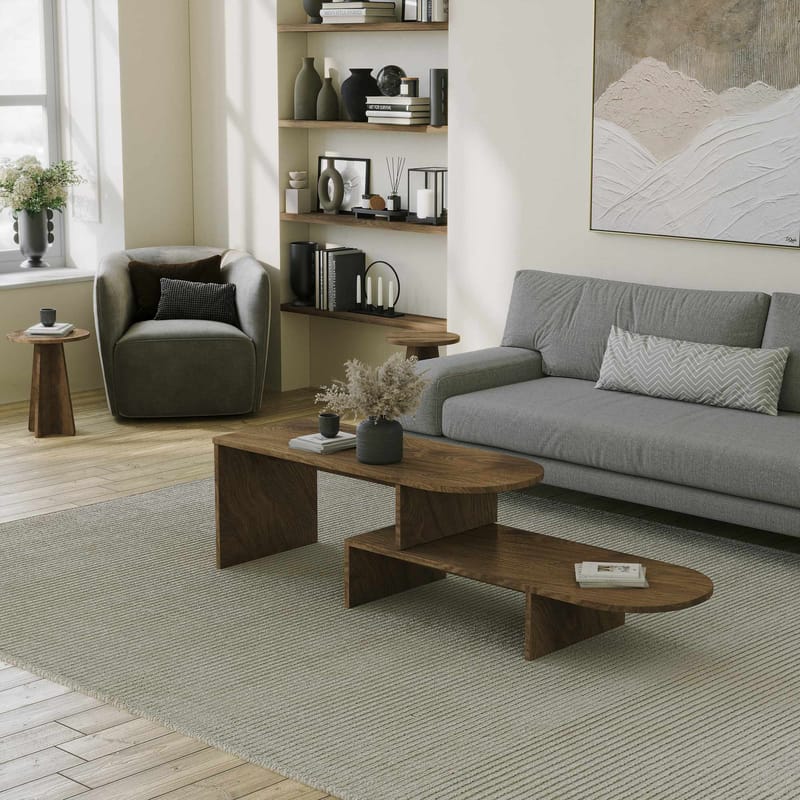 Deliones sofabord 100 cm - Valnøtt - Møbler - Bord - Sofabord