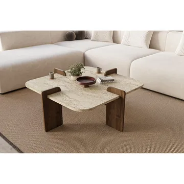 Denros Sofabord 90 cm - Brun/Mørkebrun - Møbler - Bord - Sofabord