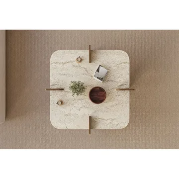 Denros Sofabord 90 cm - Brun/Mørkebrun - Møbler - Bord - Sofabord