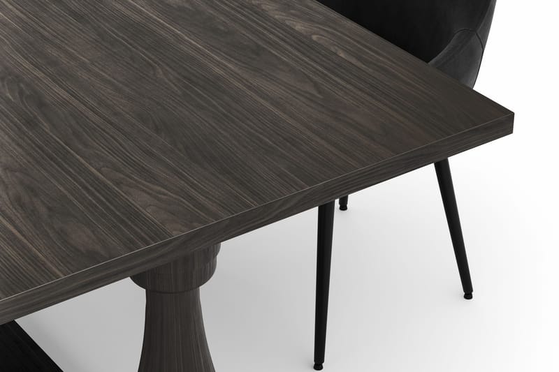 Dijon Spisegruppe 200x100cm med 4 Alsarp Spisestoler - Brun - Møbler - Bord - Spisegrupper