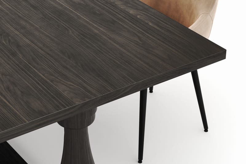 Dijon Spisegruppe 200x100cm med 4 Alsarp Spisestoler - Brun - Møbler - Bord - Spisegrupper