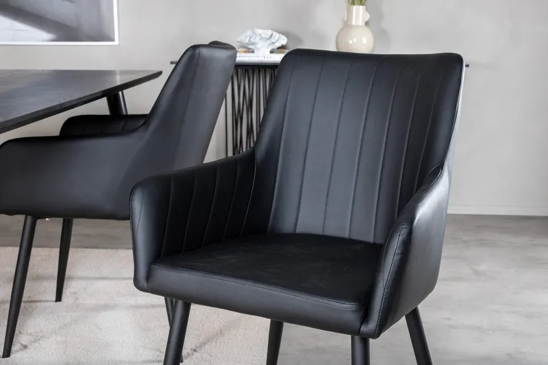 Dipp spisebord 180 cm med 4 Comfort armstoler - Møbler - Bord - Spisegrupper