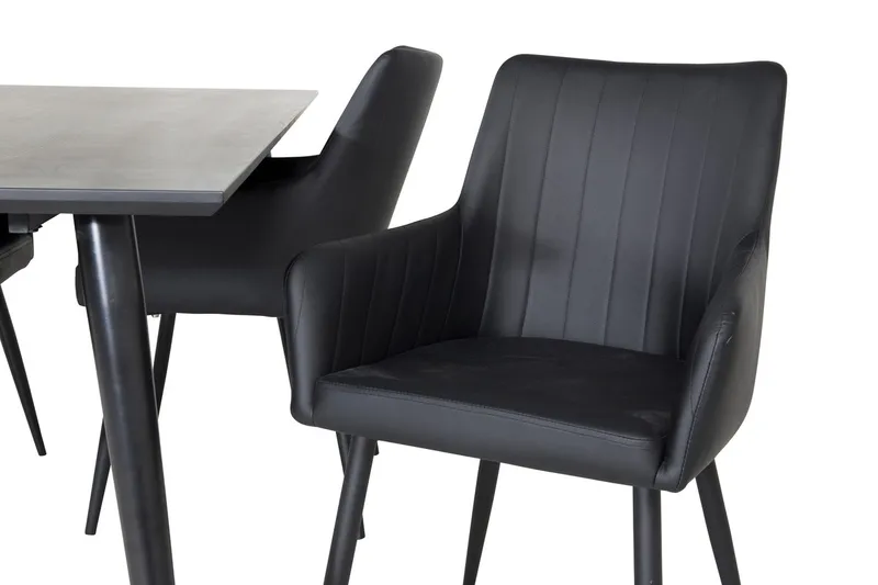 Dipp spisebord 180 cm med 4 Comfort armstoler - Møbler - Bord - Spisegrupper