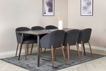 Dipp spisebord 180 cm med 6 Arch spisestoler - Møbler - Bord - Spisegrupper