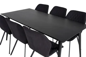 Dipp spisebord 180 cm med 6 Gemma spisestoler - Møbler - Bord - Spisegrupper