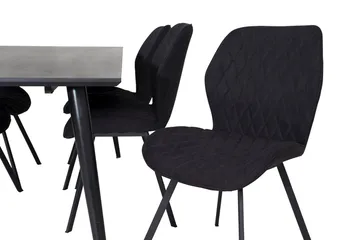 Dipp spisebord 180 cm med 6 Gemma spisestoler - Møbler - Bord - Spisegrupper