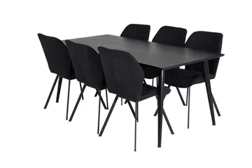 Dipp spisebord 180 cm med 6 Gemma spisestoler - Møbler - Bord - Spisegrupper