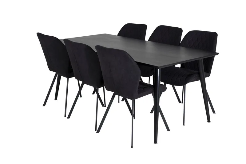 Dipp spisebord 180 cm med 6 Gemma spisestoler - Møbler - Bord - Spisegrupper