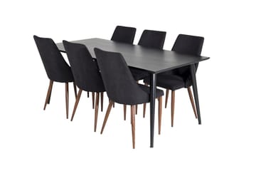 Dipp spisebord 180 cm med 6 Leone spisestoler - Møbler - Bord - Spisegrupper