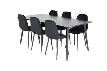 Dipp spisebord 180 cm med 6 Polar spisestoler - Møbler - Bord - Spisegrupper