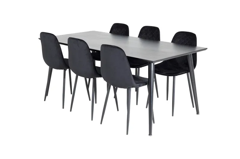 Dipp spisebord 180 cm med 6 Polar spisestoler - Møbler - Bord - Spisegrupper