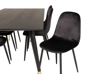 Dipp spisebord 180 cm med 6 Polar kjøkkenstoler - Møbler - Bord - Spisegrupper