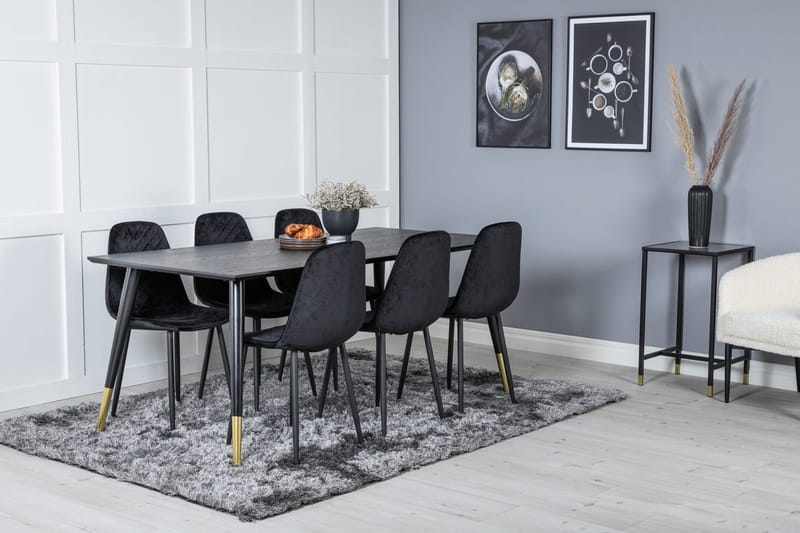 Dipp spisebord 180 cm med 6 Polar spisestoler