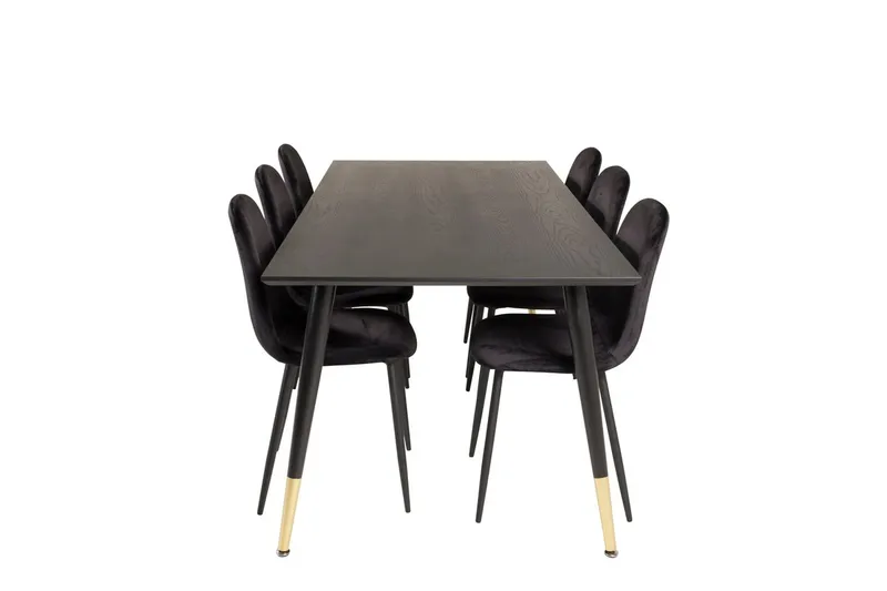 Dipp spisebord 180 cm med 6 Polar kjøkkenstoler - Møbler - Bord - Spisegrupper