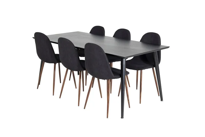 Dipp spisebord 180 cm med 6 Polar spisestoler - Møbler - Bord - Spisegrupper