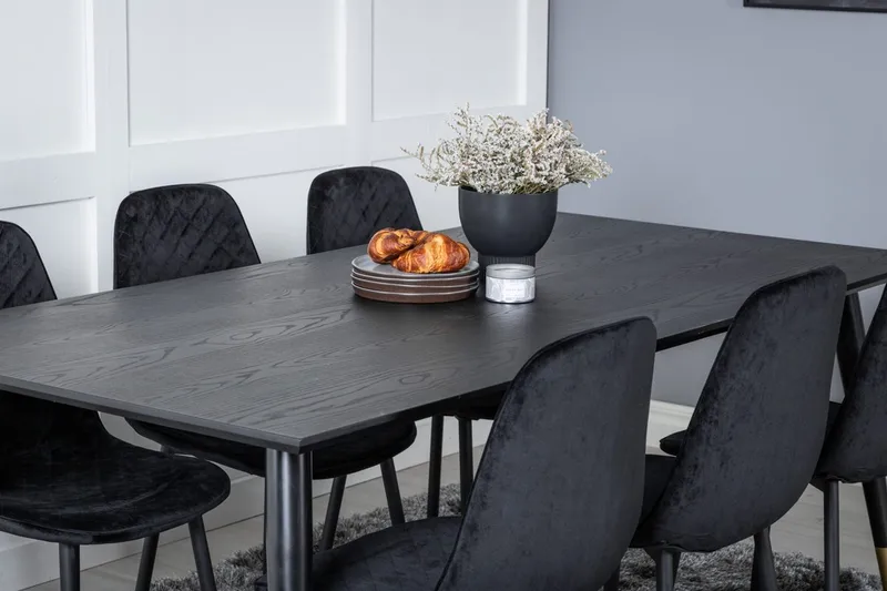 Dipp spisebord 180 cm med 6 Polar spisestoler - Møbler - Bord - Spisegrupper