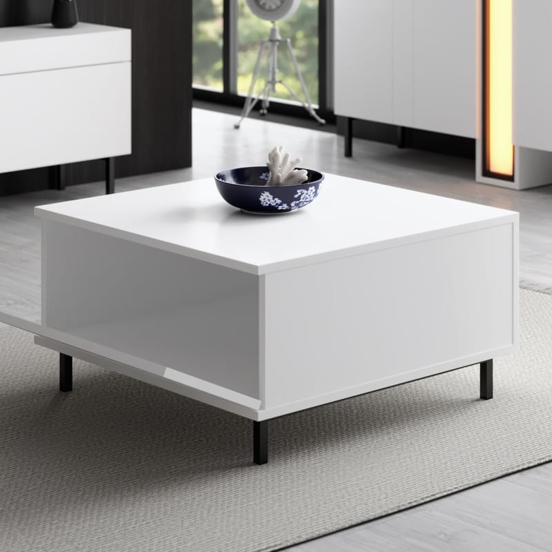 Djarhint Sofabord 75 cm - Hvit - Møbler - Bord - Sofabord