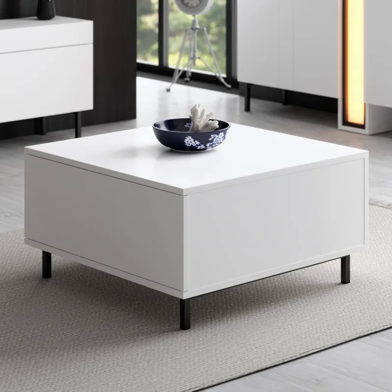 Djarhint Sofabord 75 cm - Hvit - Møbler - Bord - Sofabord