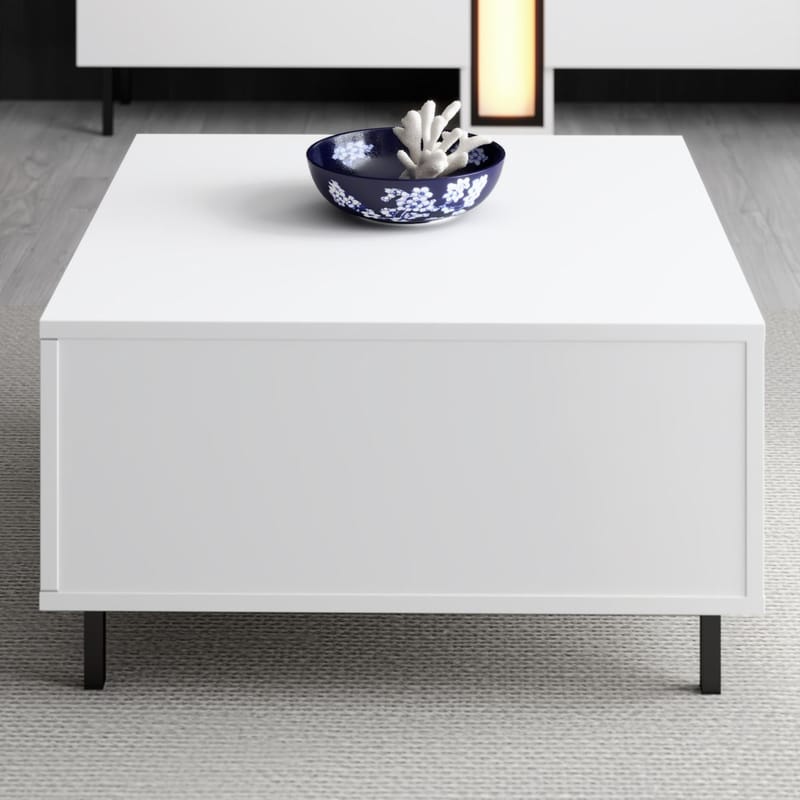 Djarhint Sofabord 75 cm - Hvit - Møbler - Bord - Sofabord