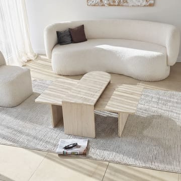 Djarhint Sofabordsett 82 cm - Bronse og travertin - Møbler - Bord - Sofabord