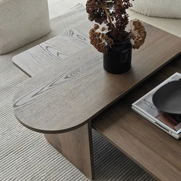 Djarhint Sofabordsett 82 cm - Bronse/valnøtt - Møbler - Bord - Sofabord